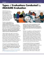 Types of Evaluations Conducted by MEASURE Evaluation