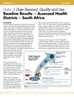 Status of Data Demand, Quality and Use: Baseline Results of Assessed Health Districts in South Africa