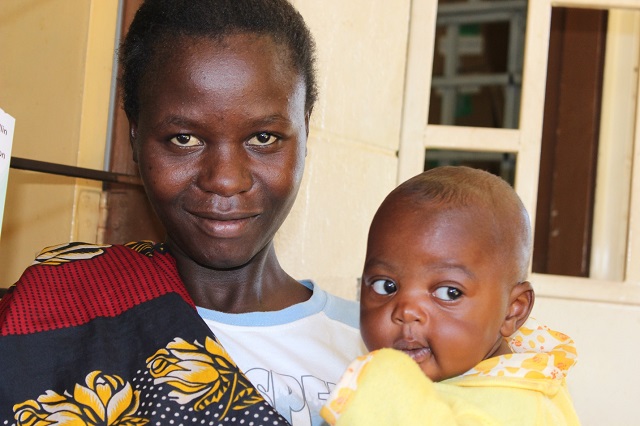 Mother and Child at Kenya Clinic