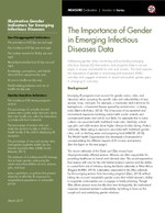 The Importance of Gender in Emerging Infectious Diseases Data