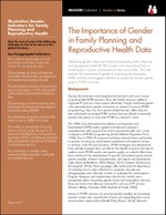The Importance of Gender in Family Planning and Reproductive Health Data