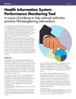 Health Information System Performance Monitoring Tool – A Source of Evidence to Help National Authorities Prioritize HIS-Strengthening Interventions