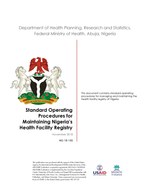 Standard Operating Procedures for Maintaining Nigeria's Health Facility Registry