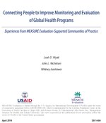 Connecting People to Improve Monitoring and Evaluation of Global Health Programs: Experiences from MEASURE Evaluation-Supported Communities of Practice