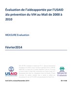 Évaluation de l’aide apportée par l'USAID à la prévention du VIH au Mali de 2000 à 2010