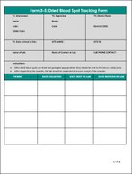 PLACE Form 3-5: Dried Blood Spot Tracking Form