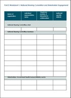 PLACE Worksheet 1: National Steering Committee and Stakeholder Engagement 