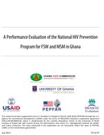 A Performance Evaluation of the National HIV Prevention Program for FSW and MSM in Ghana