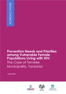 Prevention Needs and Priorities among Vulnerable Female Populations Living with HIV